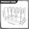 Pizza Pan Rack Multifunctional Accessories Portable Display Stand Plate Storage Rack Bakeware Organizer for Kitchen Countertop