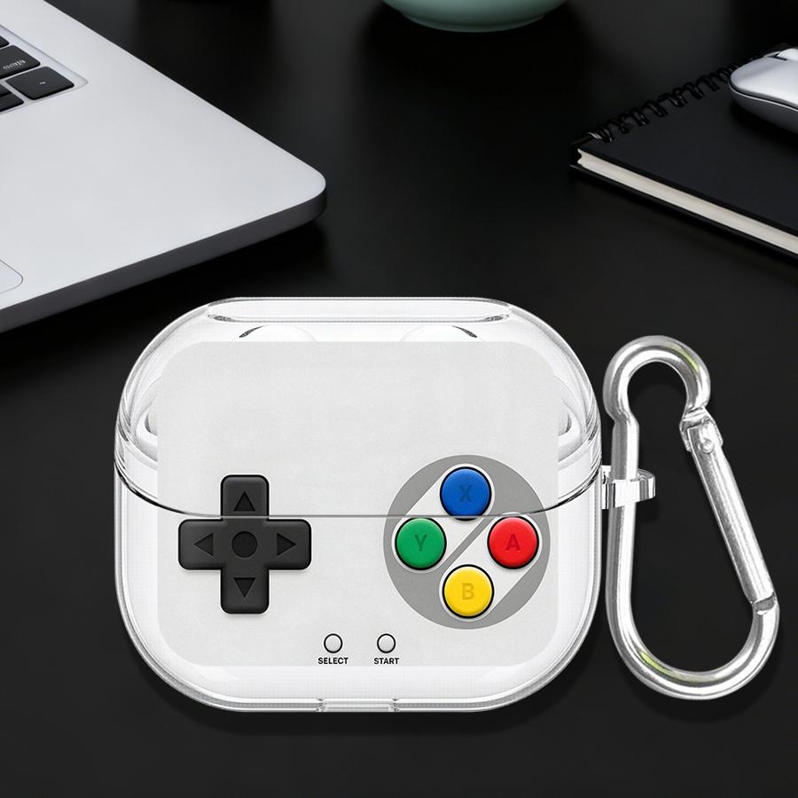 

Game Console Graphics Case For Samsung Galaxy Buds 3 FE Live 4 Pro 2Pro 2 3Pro 4Pro Clear Earphone Cases Cover With Hook Buds Pro