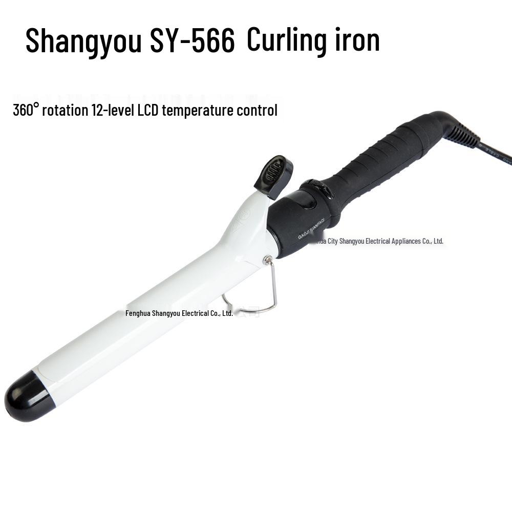 

Shangyou Ceramic Glaze Electric Hair Curler and Straightener 22mm белый/чёрный