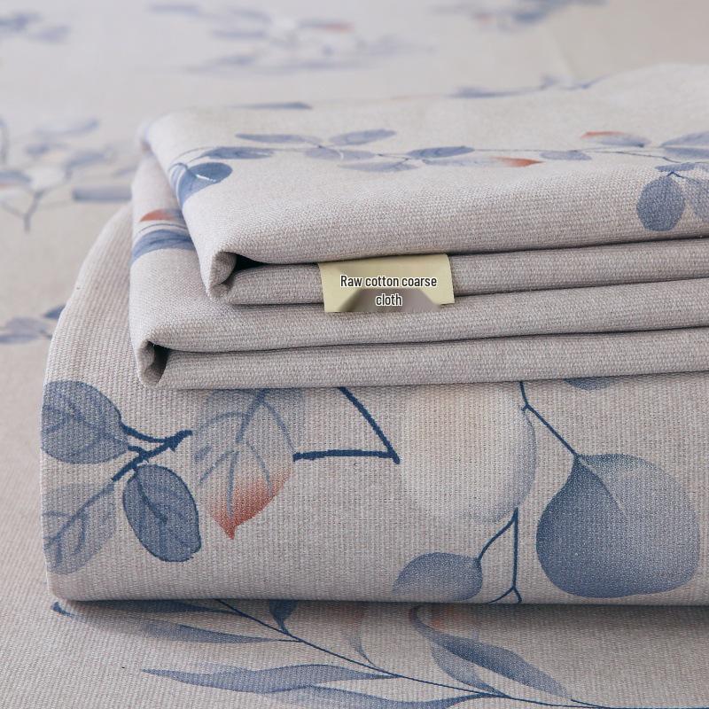 Ancient Art Floral Bed Sheet & Duvet Cover Set - Single/Double, All-Season, Student Dormitory