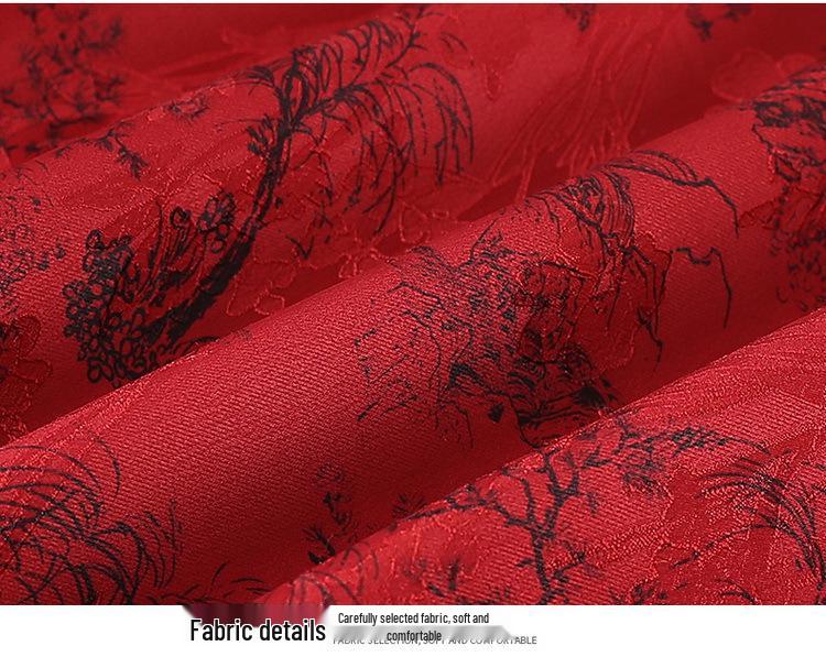 Autumn Wool Coat for Middle-aged and Elderly Women with Turn-down Collar