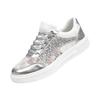 Lace Up Breathable Flat Sport Shoes for Women Lightweight Casual Sneakers with Hollow Out Design and Comfortable Sole for Daily Wear