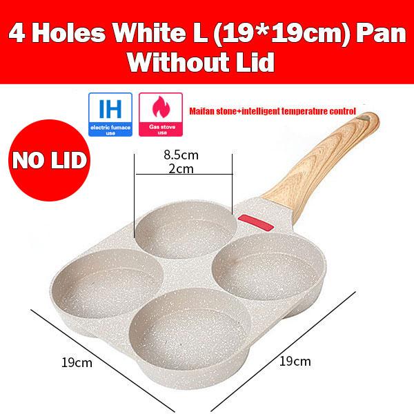 Thickened Omelet Egg Frying Pan with Lid Nonstick 4 Cups Pancake Fried Egg Pan for Breakfast Skillet Egg Cooker Pan Mold