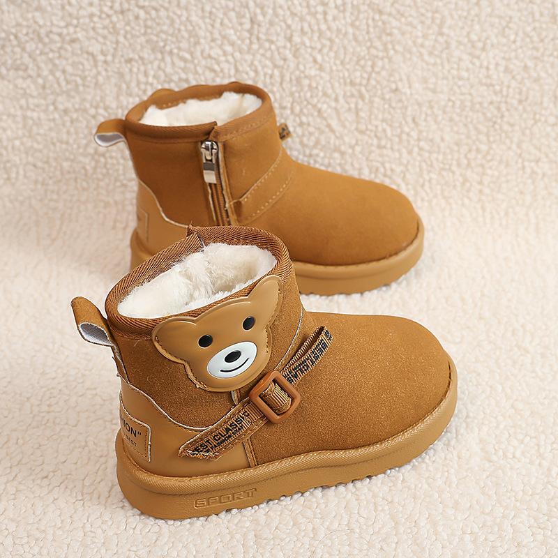 Children's snow boots girls' cotton boots boys' cotton shoes winter new boots women's warm large cotton velvet classmates