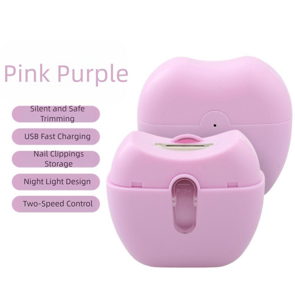 Smart Stop Technology Auto-Sensing Electric Nail Trimmer With Light Silent Nail Trimmer  Nail Care