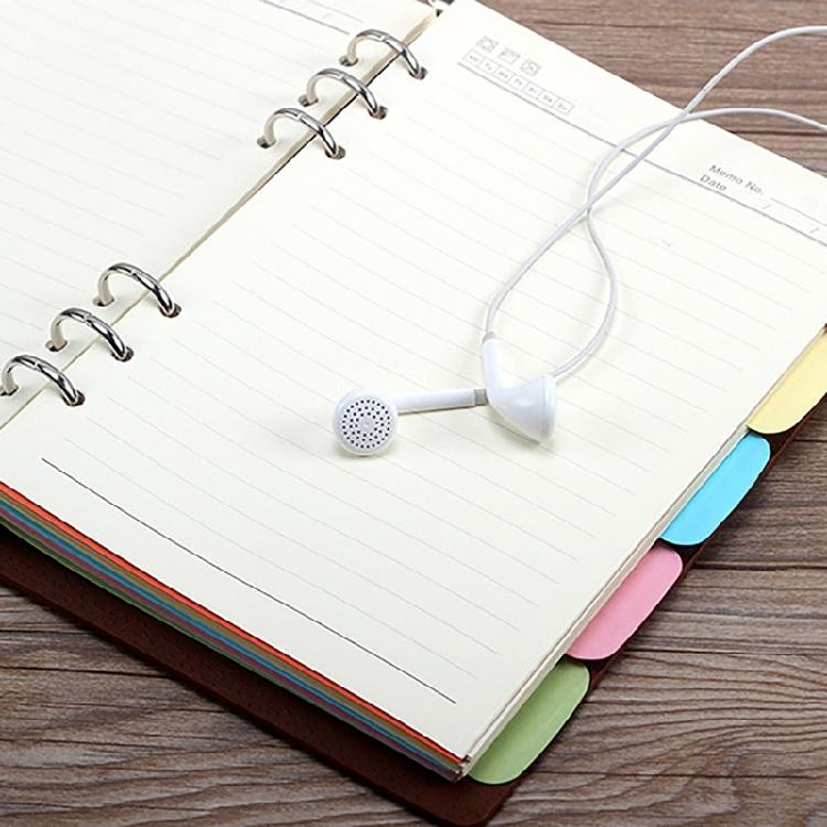 10Pcs A 5 A 6 B5 Binders Index Dividers Binders Dividers Binders Index Dividers for Travel Diary Journal