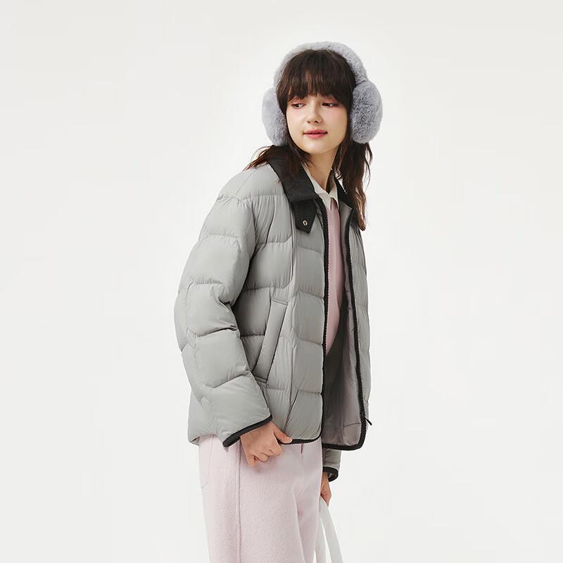 Tanbor Women's Lightweight Collared Duck Down Jacket TB5330226Z