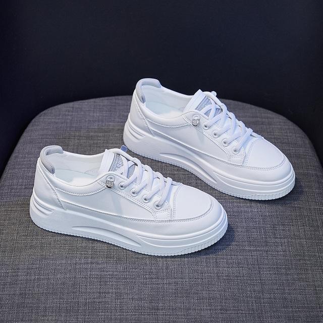 

Женская обувь, модная дышащая обувь на плоской подошве, женские белые туфли на платформе со шнуровкой, женская повседневная обувь на увеличенной платформе, Zapatos Mujer 35
