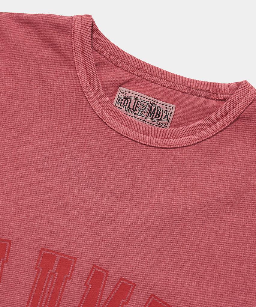 COLUMBIA UNIVERSITY Columbia Tot Dyed S/S T-Shirts_Red