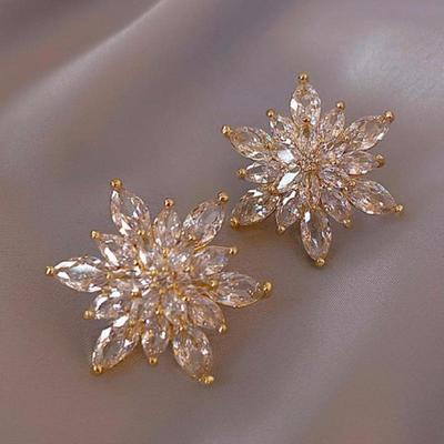Elegant French-Inspired Korean Celebrity Earrings