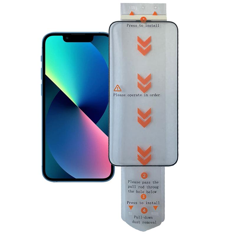

For iPhone 13 Tempered Glass Ultra Clear Screen Protector (Work with Electric Screen Protector Applicator) As Shown A