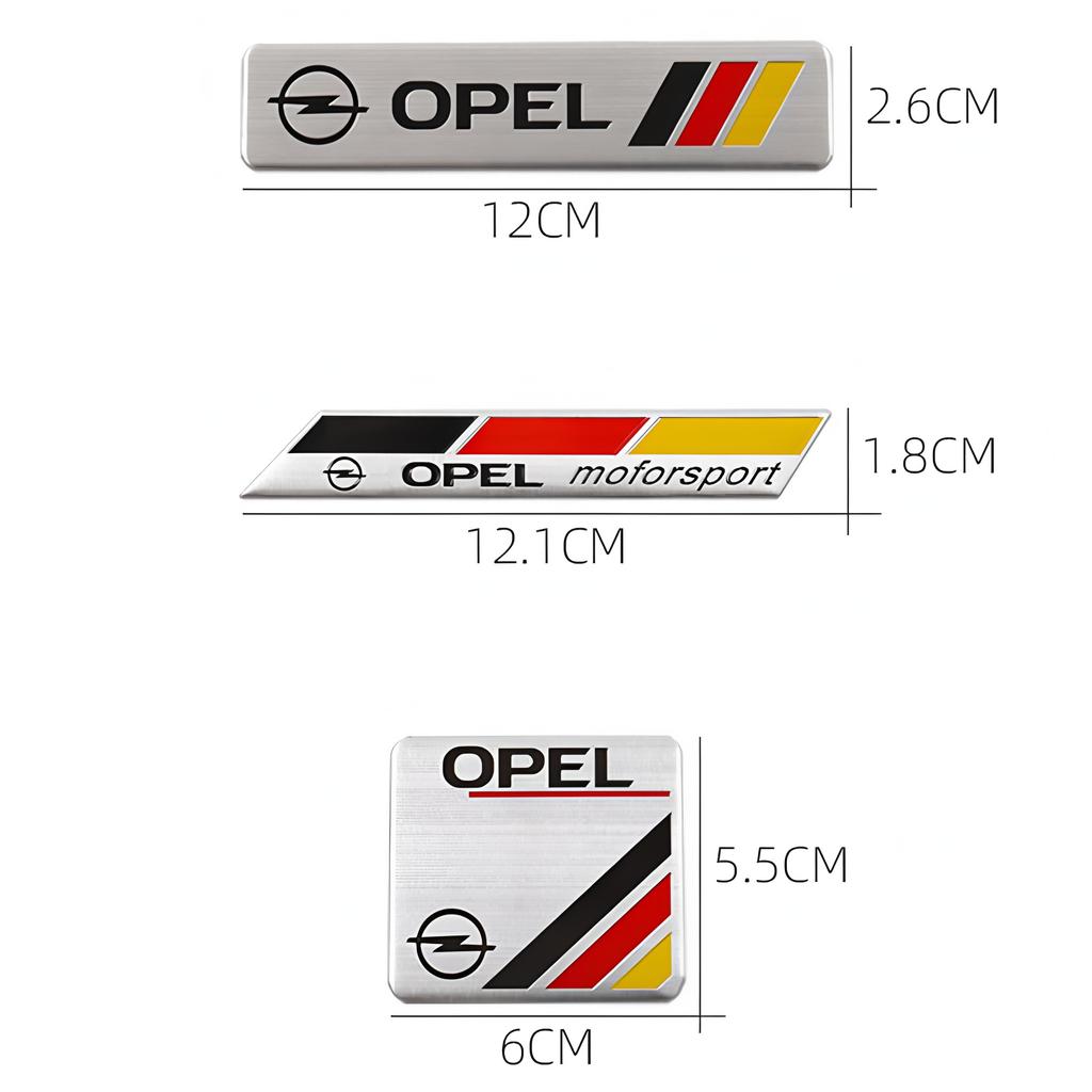Aluminum car parts stickers can be freely pasted on the car body For Opel Insignia Astra Antara Meriva Zafira H G Corsa