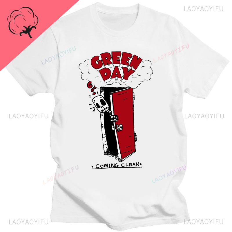 Green Day American Idiot Albuum Cover Tshirts Unisex Women Oversized Tshirts Novelty Funny Streetwear Summer Comfortable Tee