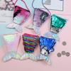 Children's Mermaid Sequin Lanyard Coin Purse - Girls' Crossbody Wallet