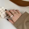 Three-piece Ring Women's Fashion Personality Ins Tide Niche Design Retro Index Finger Japanese Light Luxury Cold Wind Ring