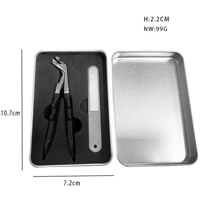 Stainless Steel Long Handle Curved Nail Clipper with Large Grip