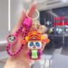 Chinese New Year God of Wealth Panda Keychain – Soft Rubber Charm Pendant and Small Gift