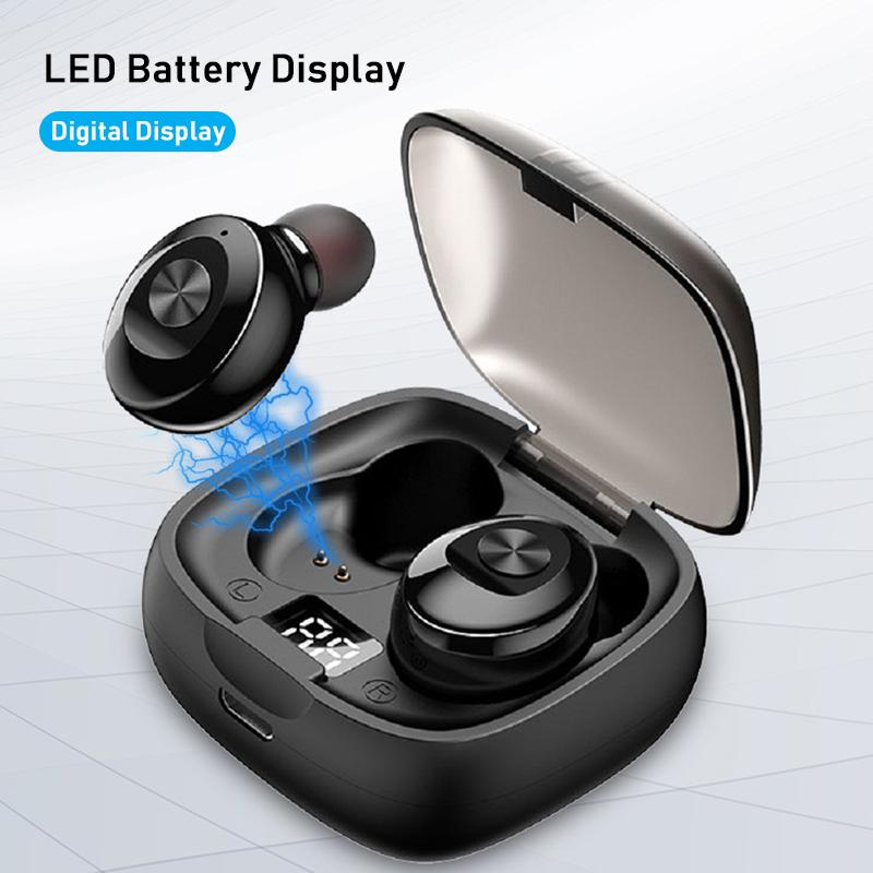 VAORLO Mini Earbuds TWS XG8 Earphones HiFi Stereo Music With HD Mcirophone IPX6 Waterproof Headphone For Sport Digital Display