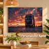 Custom Name MAN Truck 5D Diamond Painting Personalized Full Drill Diamond Art Kit Gift