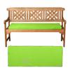 3-seater Outdoor Garden Swing Seat Cushion Sponge Waterproof Bench Seat Cushion Garden Decoration Chair Cushion