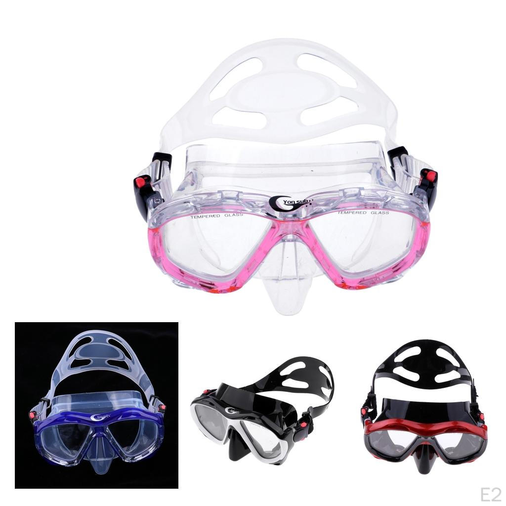 Adult Snorkel Mask Scuba Diving Glasses Tempered Glass Goggles for Men Women