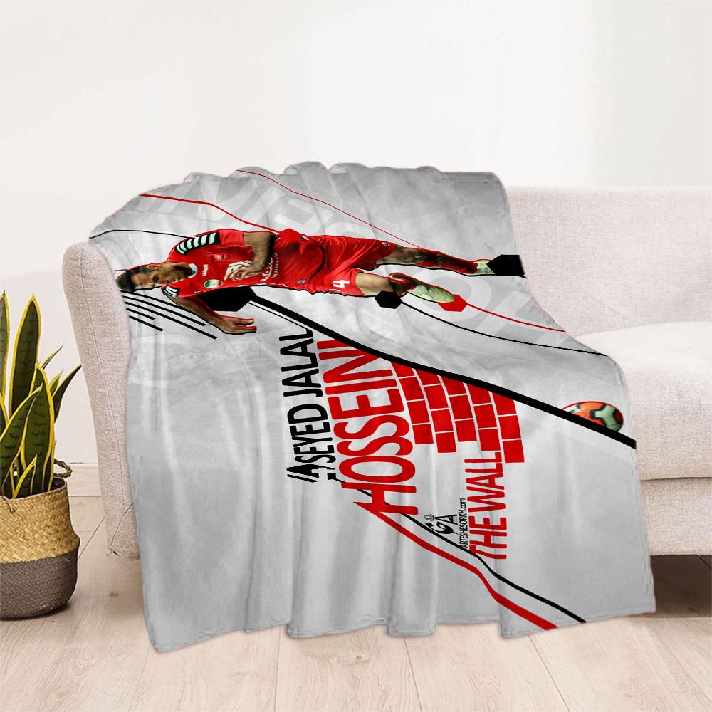 Barcelona's Messi Action Blanket Comfortable Great for Sofa Picnics Office for All Occasions Modern Style Gifts For Family Or Friends