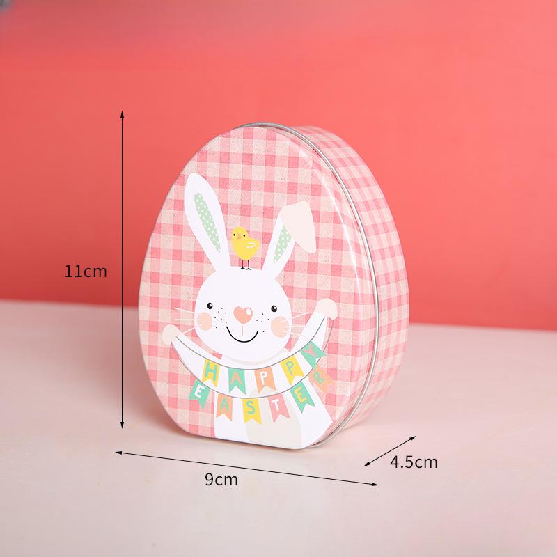 Easter Party Gift Box Bunny Egg Candy Box Tinplate Holiday Children's Gift Box Storage Box