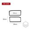 Carbon Fiber Car Accessories Dashboard Air Vent Outlet Modified Interior Cover Sticker Trim For Lexus IS250 IS350 300H 2013-