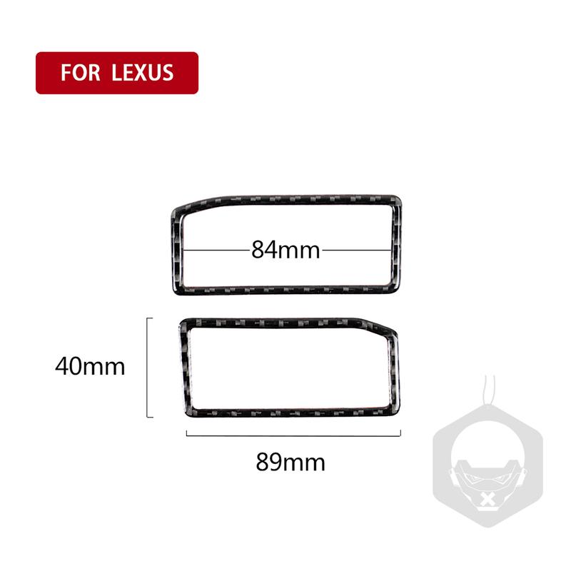 Carbon Fiber Car Accessories Dashboard Air Vent Outlet Modified Interior Cover Sticker Trim For Lexus IS250 IS350 300H 2013-
