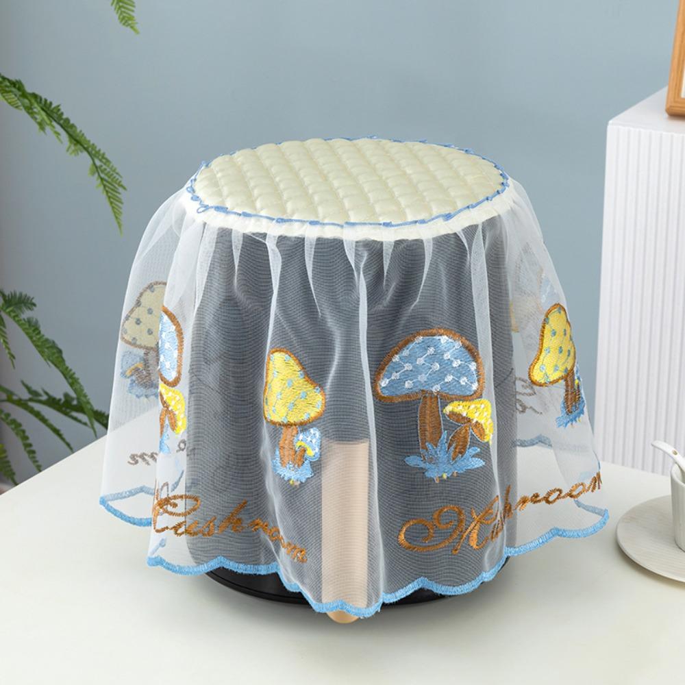 Delicate Lace Air Fryer Dust Cover Round Pastoral Style Cooker Protector Appliances Dustproof Cover Rice Cooker