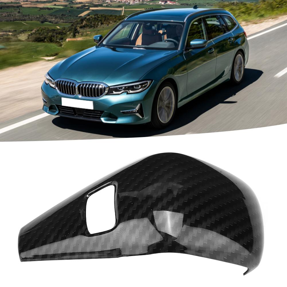 Carbon Fiber Style Shift Knob Cover Trim Fits for 3 Series G20 2020