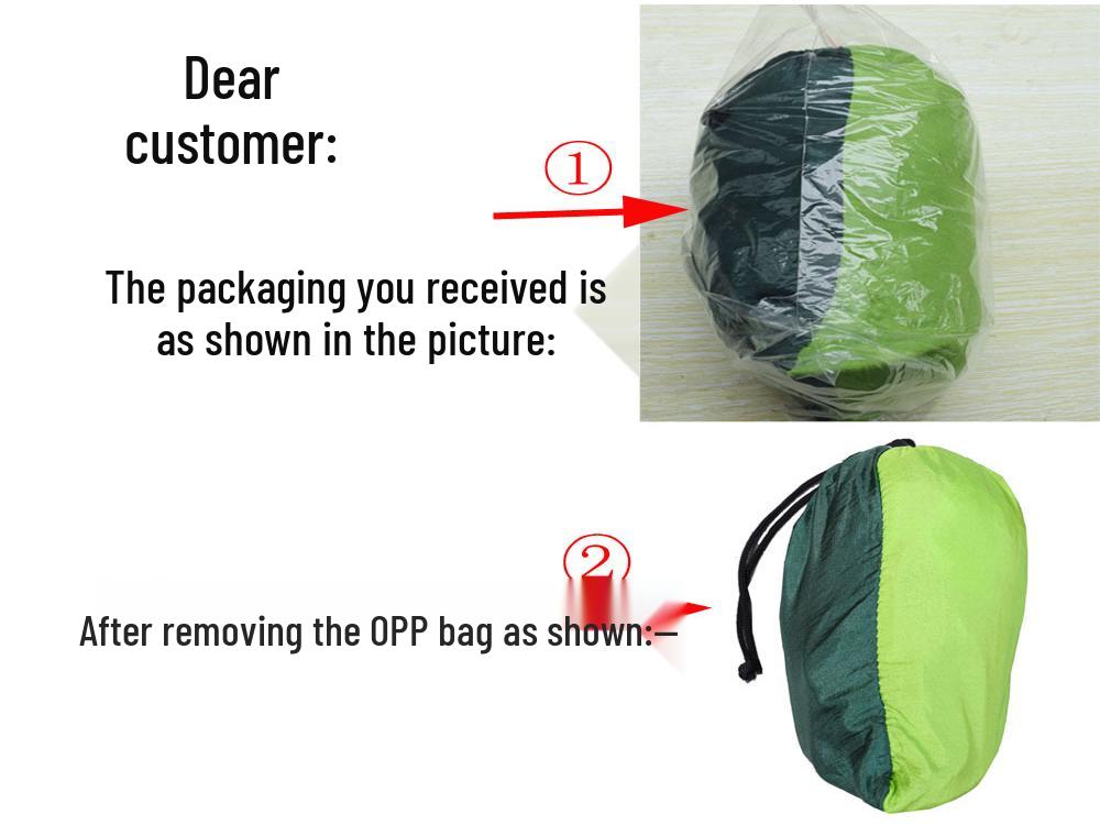 Outdoor Anti-Rollover Nylon Hammock with Mosquito Net - Single/Double Lightweight Parachute Cloth