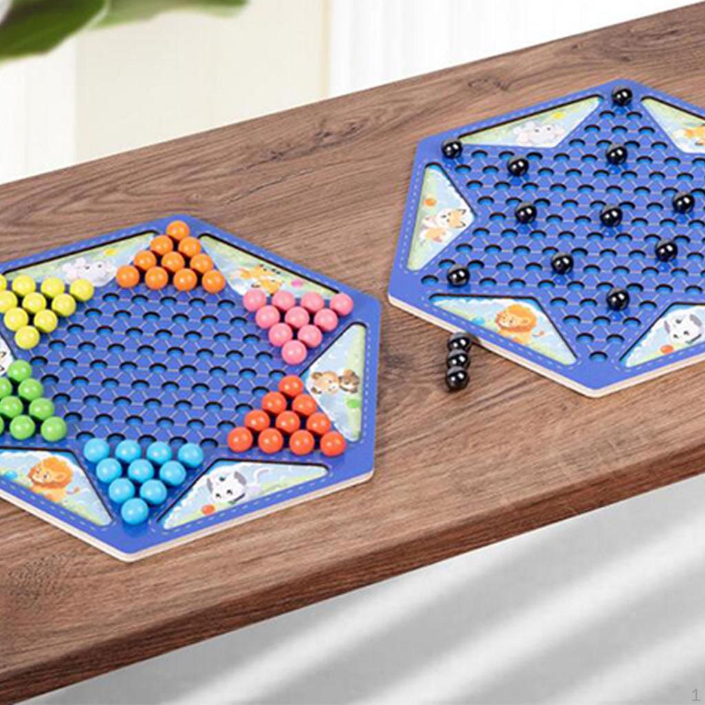 Chinese Checkers Magnetic Chess Game Classic for Family Kids Adults Beginner