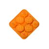 Halloween Silicone - 8 Cavity Pumpkin Shape, Food Grade, Easy Release, Baking for Chocolate Candy Soap