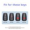 For Toyota CHR Prado 2017 2018 Prius Camry Corolla RAV4 2017 2018 2019 2020 Carbon fiber Zinc Alloy Car Key Cover Case Holder