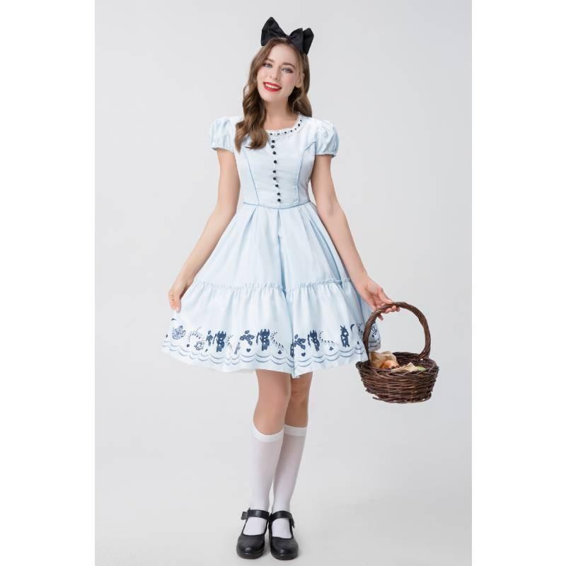 In Alice Wonderland Alice Kingsleigh Cosplay Adult Costumes Performance Stage