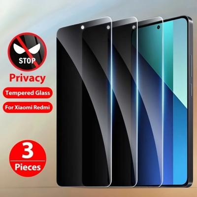3Pcs Privacy Tempered Glass for Xiaomi Redmi Note 14 5G 13 12 11 Pro 14S 12S 11S Screen Protector for Redmi 14C 14R 13C 12C 10 9