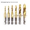 High-Speed Steel Metric Hex Shank Drill-Tap Bit - Short & Long Taper Types