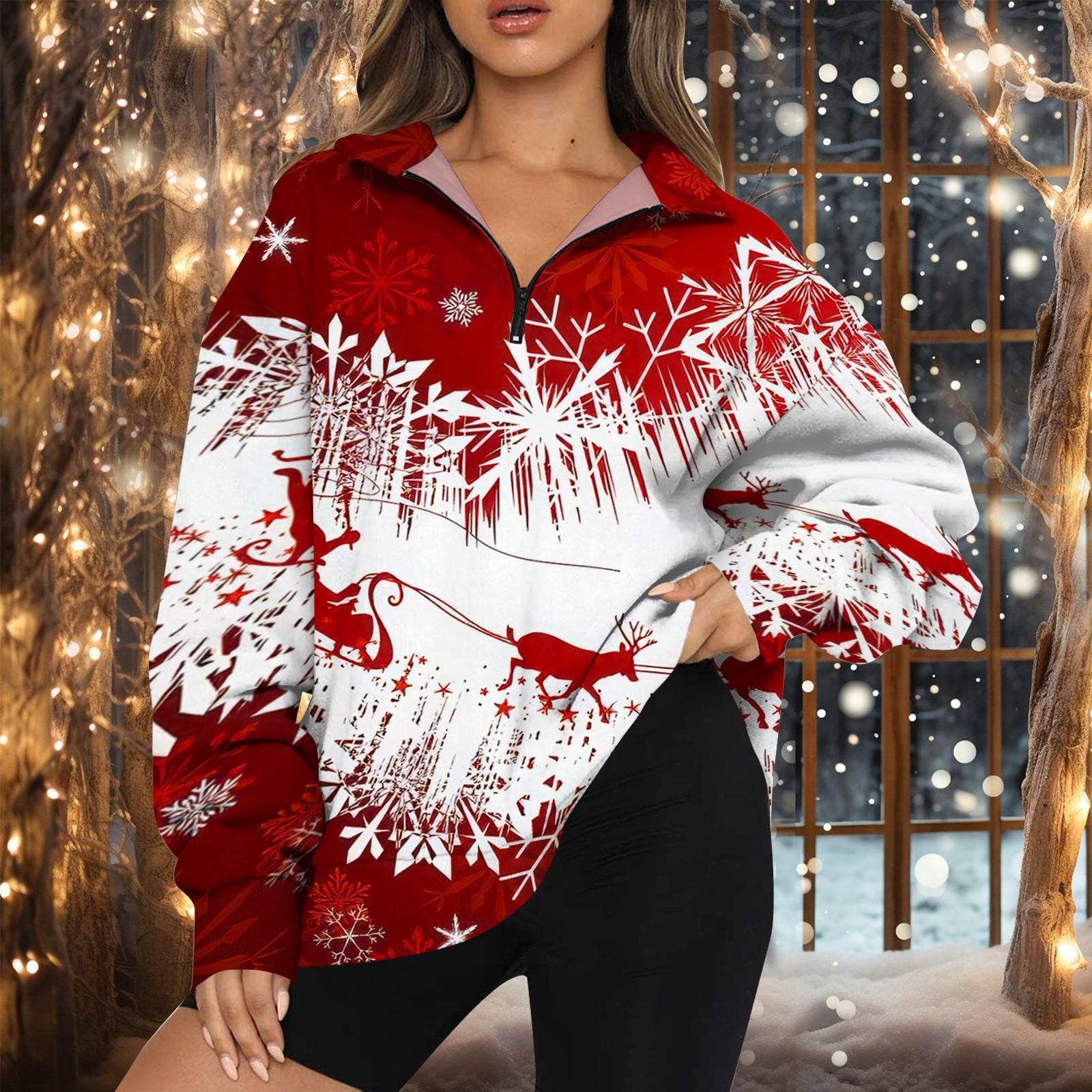 

Женская мода повседневная толстовка с длинным рукавом и принтом на молнии с высоким воротом и заниженными плечами XL белый