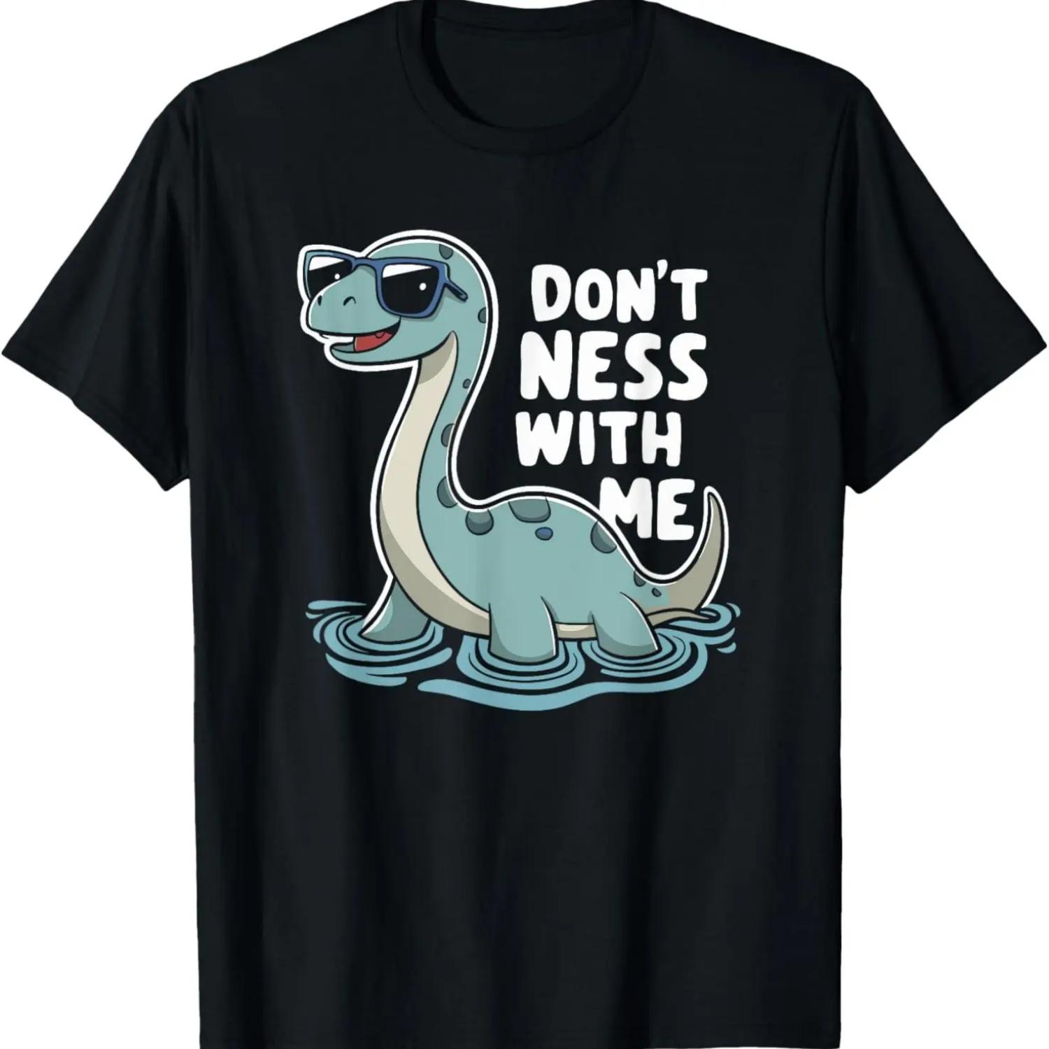 Loch Ness Monster Pun, Dont Ness With Me, Cryptid Nessie T-Shirt S