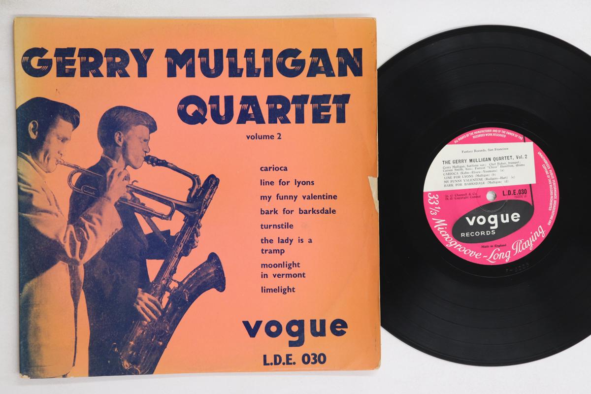 

10inch Record GERRY MULLIGAN - Volume 2 LDE030 VOGUE UK Jazz Used