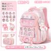 Cartoon multi-compartment schoolbag, female student-level large-capacity backpack, cute new girls' back
