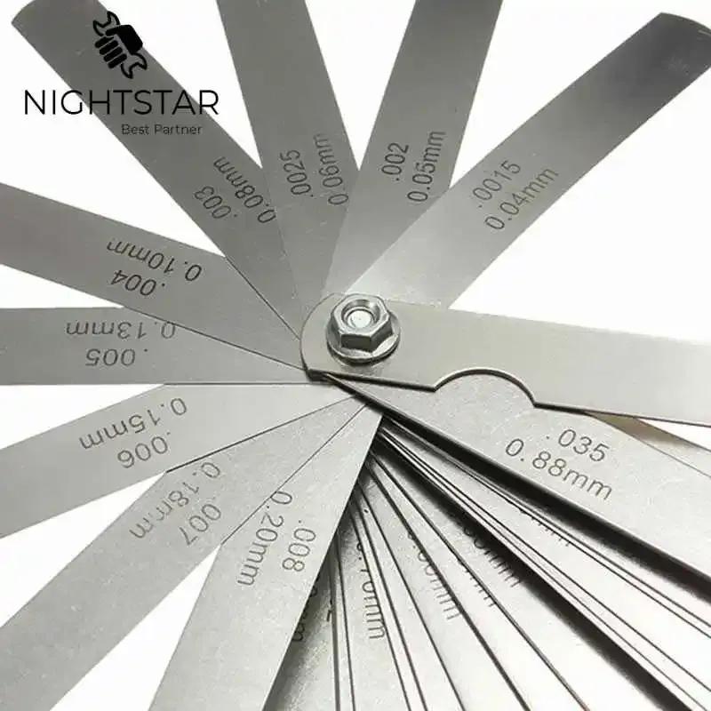 

32 Blades Metric Thickness Gage Set Tappet Valve Feeler Gauge Gauges /METRIC With Brass Measuring Range 0.04mm - 0.88mm