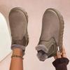 Fashion Women Winter Casual Comfortable Shoes New Suede Fur Chelsea Ankle Boots Flats Platform Short Plush Warm Snow Boots Ladies Shoes