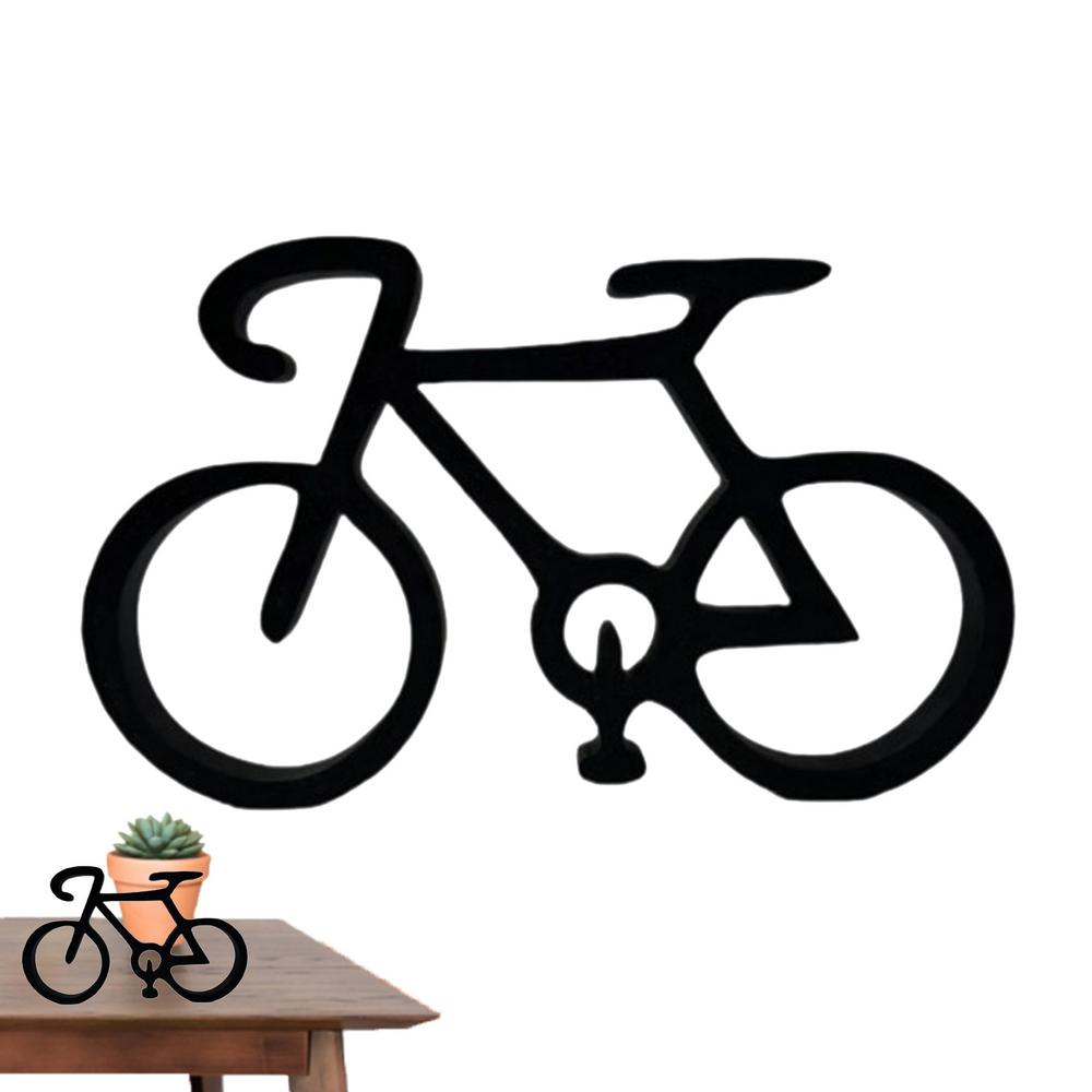 Cycling Statue Acrylic Decorative Minimalistic Model Vintage Home Tabletop Ornament Wire Framed Style Cycling Art Wall