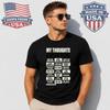 Funny Work Thoughts Graphic T-Shirt Office Quote