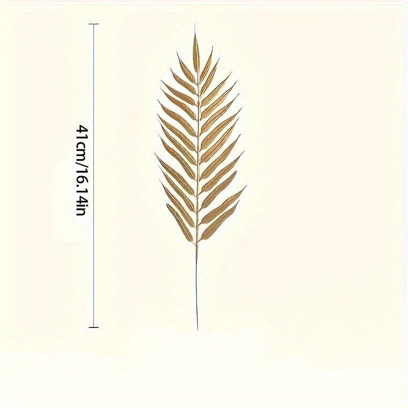 5pcs Golden Willow Leaf Simulation Golden Leaves, Wedding Centerpieces, Bridal Showers, Parties, Garden Decor New Year Spring