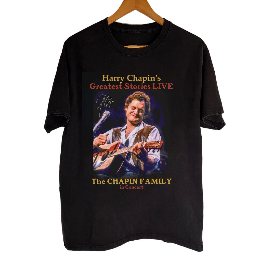 Harry Chapin's Greatest Stories LIVE Black All Size Unisex Shirt AR256