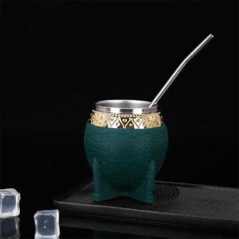 1PC Tazas Tazas Para Café Stainless Steel Double Wall Cup 200ml Insulated Tumbler Yerba Mate Tea Coffee Beer Drinking Mug Double