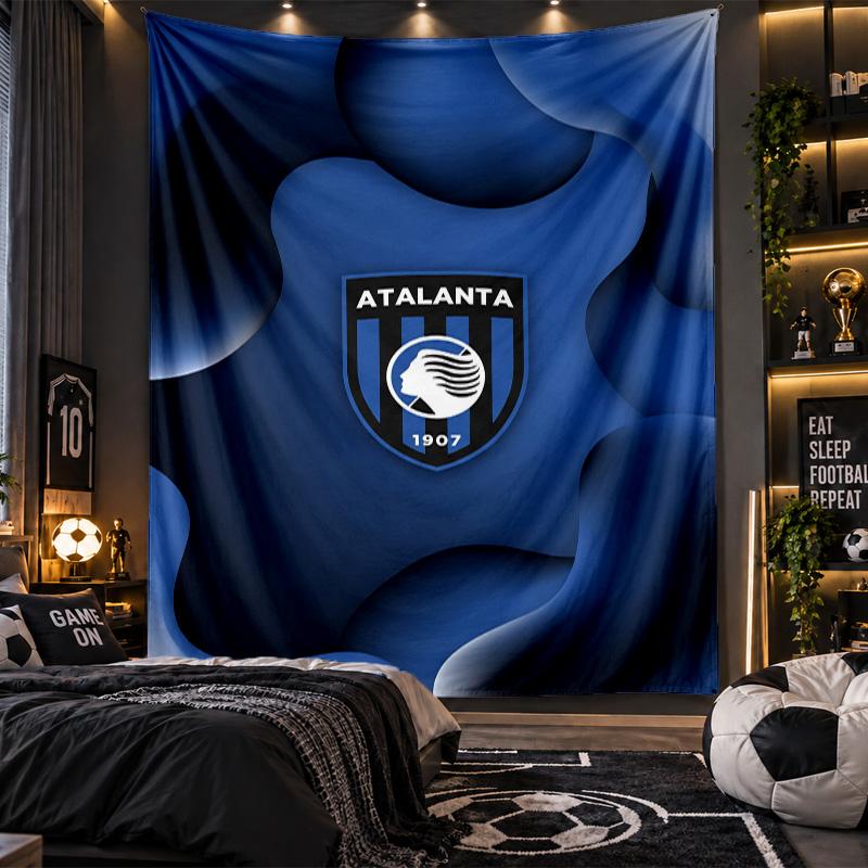 Wall Hanging Tapestry Atalanta FC Print Cloth for Living Room Bedroom Home Decor